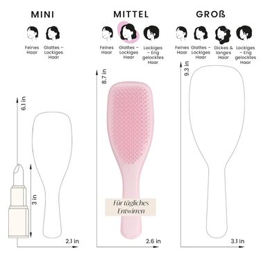 Щітка для волосся Tangle Teezer Ultimate Detangler для вологого та сухого волосся всіх типів, розплутуюча, Millennial Pink