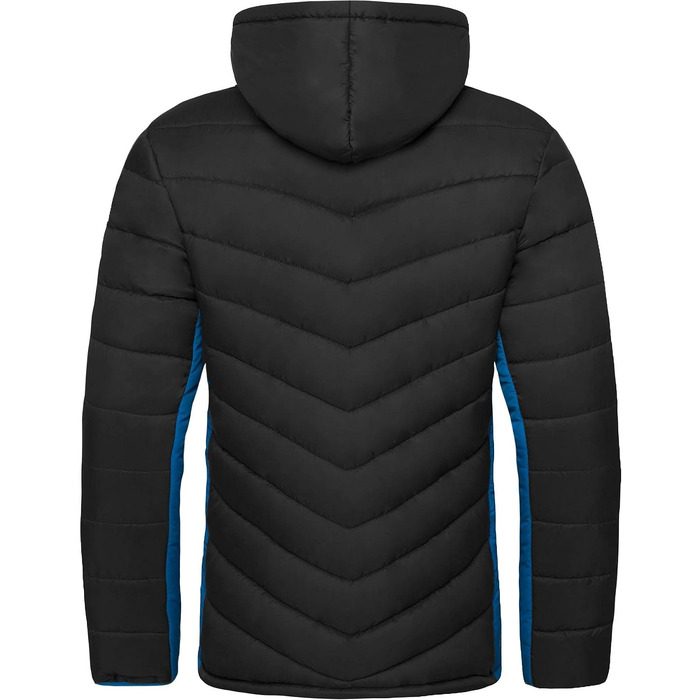 Чоловіча зимова куртка Nebulus MERIK: тепла outdoor-куртка для прогулянок, чорно-кобальтова, розмір XL