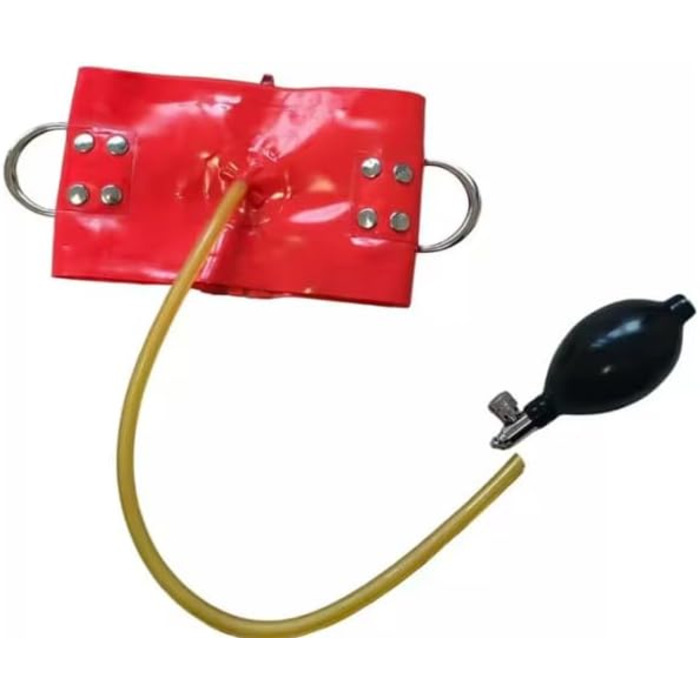 Латексний костюм Гейлоп з корсетом на шиї, чорний. Регульований, з блискавкою на спині.