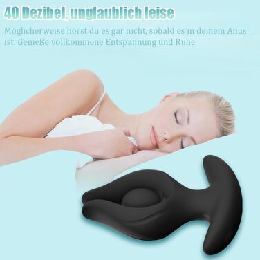 Надувний анальний вібратор Jpscor для чоловіків та жінок, силіконовий вібратор з 10 режимами, повітряний насос, пульт дистанційного керування, стимуляція простати, секс-іграшки для пар (чорний)