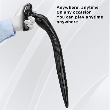 Анальний секс-іграшка з сильним присоском (Large) - великий, гнучкий, з ПВХ