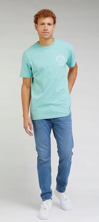 Чоловічі джинси LEE Classic Straight Fit Brooklyn, синьо-чорні (Moody Blue Used), розмір 32W/34L
