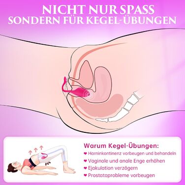 Вібратор для жінок та пар з 9 режимами, керування через додаток, рожевий, універсальний розмір