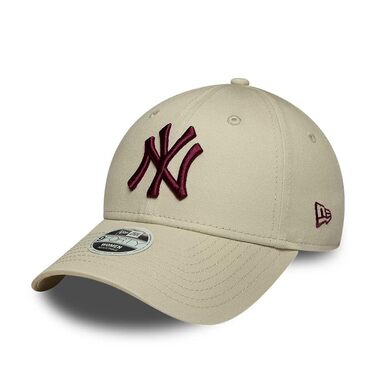 Жіноча кепка New Era New York Yankees MLB 9Forty Satin Rose — регульована сатинова панама з логотипом