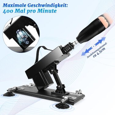 Автоматичний секс-автомат з функцією стимуляції для жінок та чоловіків, регульований вібратор з реалістичними насадками-дильдо та мастубатором, чоловічий секс-автомат з анальним дильдо для сексуальних іграшок