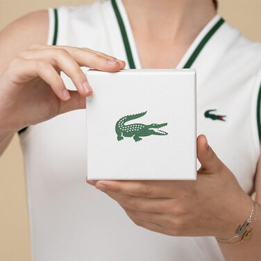 Жіночий браслет Lacoste колекції METROPOLE з застібкою-карабіном та візерунком petit piqué, золотистий