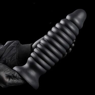 Анальний плагін Hrekssi з спіраллю, 7 розмірів, з силікону, для чоловіків та жінок. Розміри S-XXXXL, чорний колір. Стимуляція простати, анальний дилататор, з присоскою.