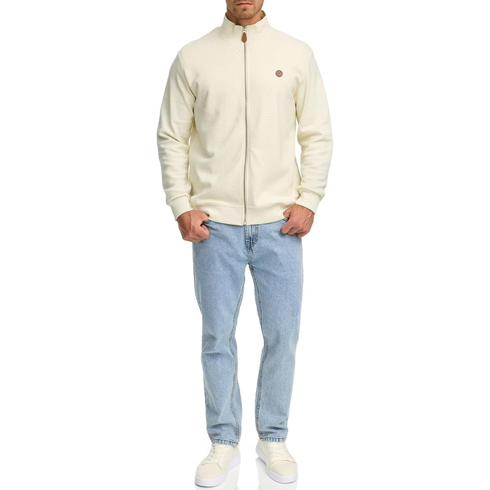 Чоловічий кардиган Indicode INGuadalupe з 100% бавовни, білий (White Asparagus), розмір XXL