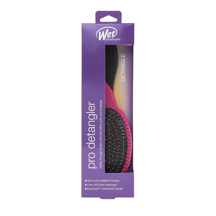 Масажна щітка для волосся Wet Brush Pro Detangler для легкого розплутування, рожева