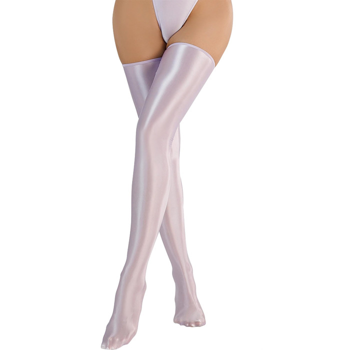 Шкарпетки для жінок Happy Cherry без силіконових накладок, високі, антиковзаючі, еластичні (світло-фіолетові)