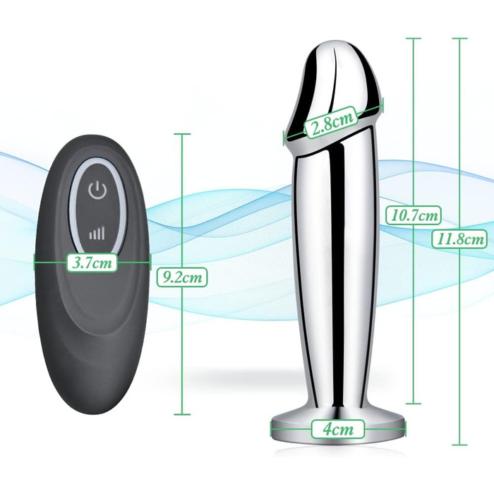 Анальний вібратор FLYTAGLE з алюмінію: 10 режимів, водонепроникний, для чоловіків, жінок та пар