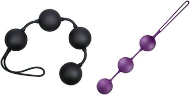 You2Toys Velvet Purple/Black Balls - 3/4 шт. м'які інтимні іграшки для жінок