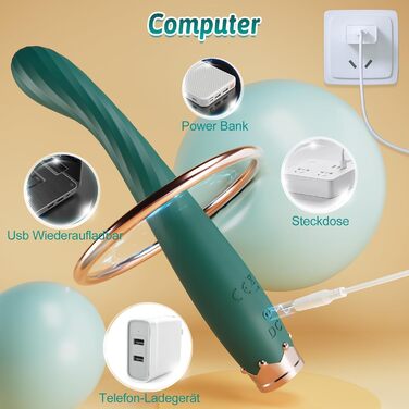 Вібратор жіночий секс-іграшка Dildo з точковим стимулятором G-точки, 10 режимів вібрації для жінок та пар