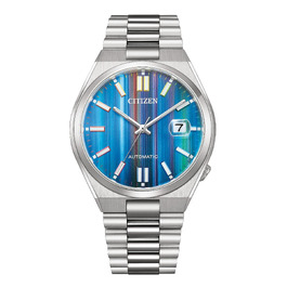 Чоловічий автоматичний годинник Citizen Tsuyosa аналоговий на сталевому браслеті (багатоколірний)
