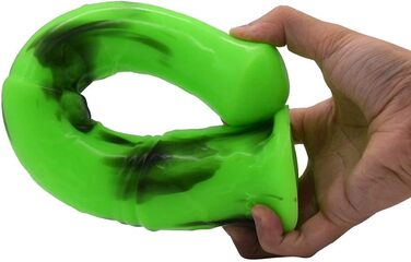 Аналдильт для чоловіків та жінок Roluck 27 см, стимулятор G-точки, масажер простати (зелений + чорний)