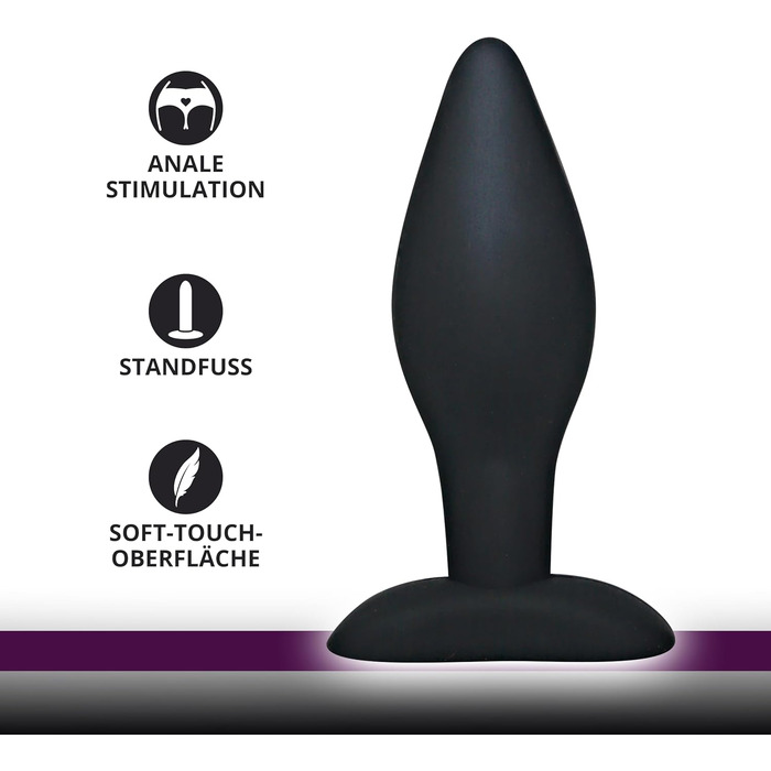Анальна пробка You2Toys Black Velvets Large — великий силіконовий секс-іграшка для чоловіків та жінок