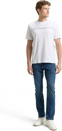 Чоловічі джинси Tom Tailor TTMARVIN Straight з еластичним стрейчем, Used Mid Stone Blue Denim, 34W/30L