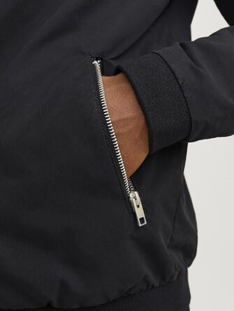 Чоловіча куртка-бомбер JACK & JONES, чорна, розмір XL