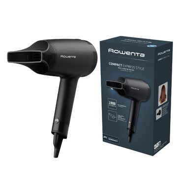 Фен для волосся Rowenta Express Style CV1801, 1900 Вт, з концентратором та функцією холодного повітря, чорний