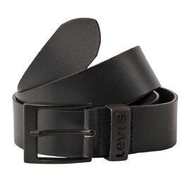 Шкіряний чоловічий ремінь Levi's Harness Buckle з логотипом, Regular, чорний