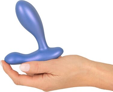 Вібратор Sweet Smile Flexible - 3,3 см (Анальний, Металевий, Синій)