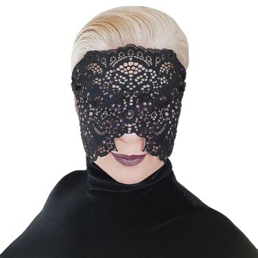 Ручна вишита мереживна маска на обличчя з камінням для жінок, чорна маска для маскараду, балу, карнавалу, весілля, бурлеску, косплею, Марді Гра (чорний колір з фіолетовим камінням)