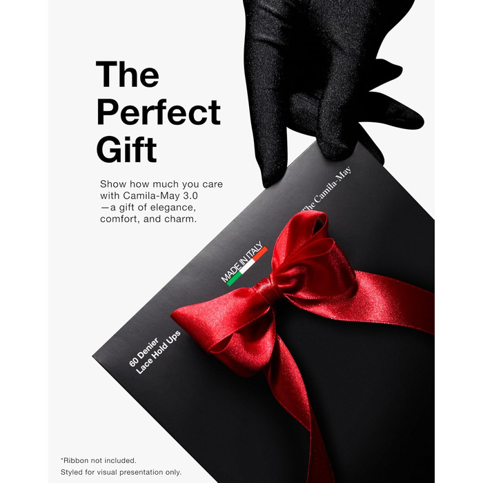 Штани з мереживом Halterlose, 60 Den, еластичні, з силіконом, сертифіковані OEKO-TEX, Made in Italy, чорний (XL)