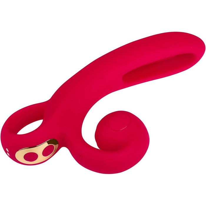 Вібратор EIS, Силіконовий Зайчик з Датчиком Чутливості, 18 см, Водостійкий (IPX7), Перезаряджуваний, 2 Мотори з 7 Програмами, Безпечний для Шкіри, Датчик Чутливості в Стволі