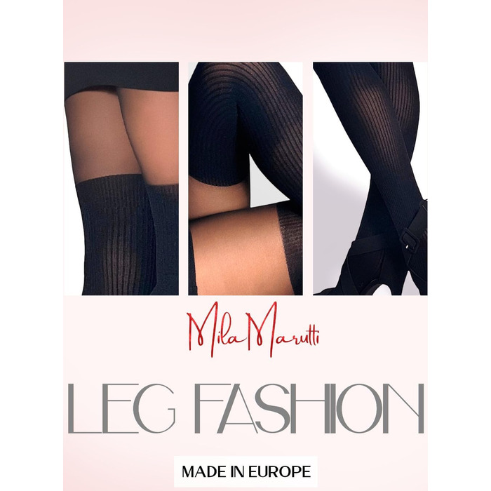 Чорні мереживні панчохи Milamurti з силіконовою стрічкою, висока посадка, XL