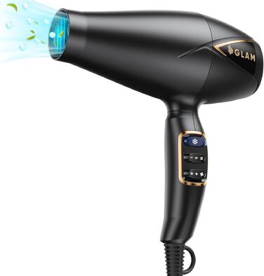 Професійний фен для волосся GLAM Profi 2300W з іонізацією, AC-мотором, дифузором та концентратором
