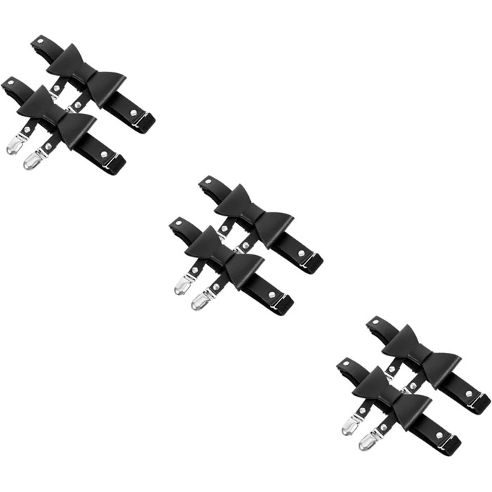 Кліп для шкарпеток Minkissy: регульований ремінь для ніг, пояс, фіксатор для шкарпеток, чорний (3)