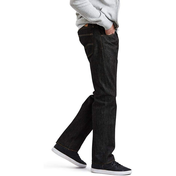 Чоловічі джинси Levi's 501 Original Straight Fit, класичний крій, Stonewashed Black (33W / 30L)