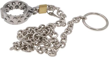 Сталевий пеніс-кільце з шипами PQKuss для розширення яєчок, SM-іграшка, 425г