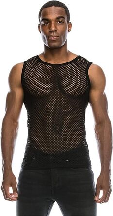 Прозора чоловіча футболка з довгим рукавом, мереживна, для клубів та вечірок, біле топ