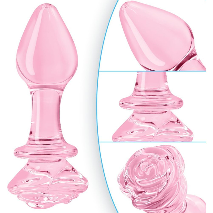 Анальні пробки FLYTAGLE 3 шт. (великий, середній, малий) зі скла для стимуляції простати, BDSM, дорослі іграшки для чоловіків, жінок, пар