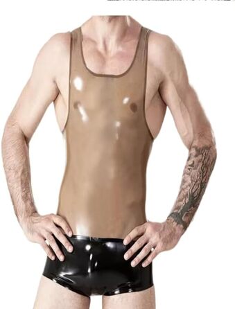 Латексний чоловічий костюм-котяча кішка GAYLOP: трикотаж, фетиш, слінг, клубний одяг, косплей, чорний, виготовлення на замовлення