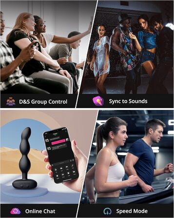 Вібратор анальний LOVENSE Ridge з пульсацією та ротацією, анальний плаг для чоловіків та жінок, з пультом дистанційного керування