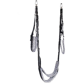 Кріплення для гойдалки OnundOn зі сталевою пружиною та поворотним з'єднанням, комплект з дюбелями. Гойдалка для двох, гойдалка для пар, максимальне навантаження 150 кг (білий)