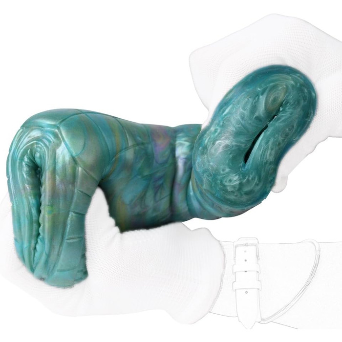 Іграшка для чоловіків Jixaxe Alien Monster - реалістична мастурбатор з вагінальним та анальним отвором