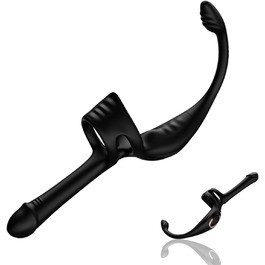 Вібратор для чоловіків Qhysin: стимуляція простати, анальний вібратор з кільцем, 10 режимів, комплект для пар