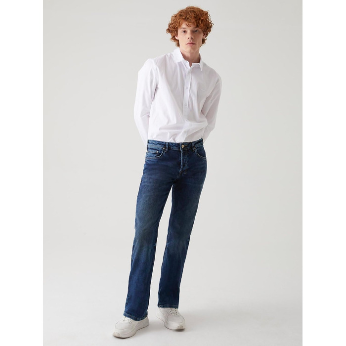 Чоловічі джинси LTB Tinman Bootcut синього кольору Blue Lapis Wash, бавовна з еластаном (W44 / L30)