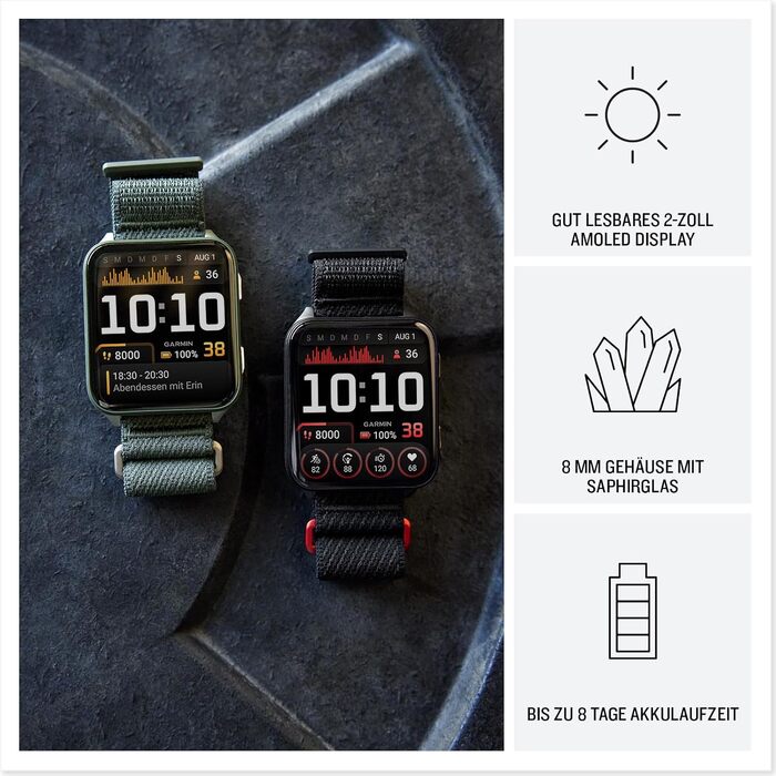 Смарт-годинник Garmin Venu X1 51мм чорний: AMOLED-дисплей 2
