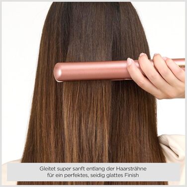 Випрямляч для волосся BaByliss Rose Gold 2598PE з керамічними пластинами, регулювання температури до 235°C, швидкий нагрів, універсальна напруга