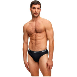 Сліпекс BOSS чоловічі 3 шт. з бавовни з логотипами на поясі XL New - Чорний