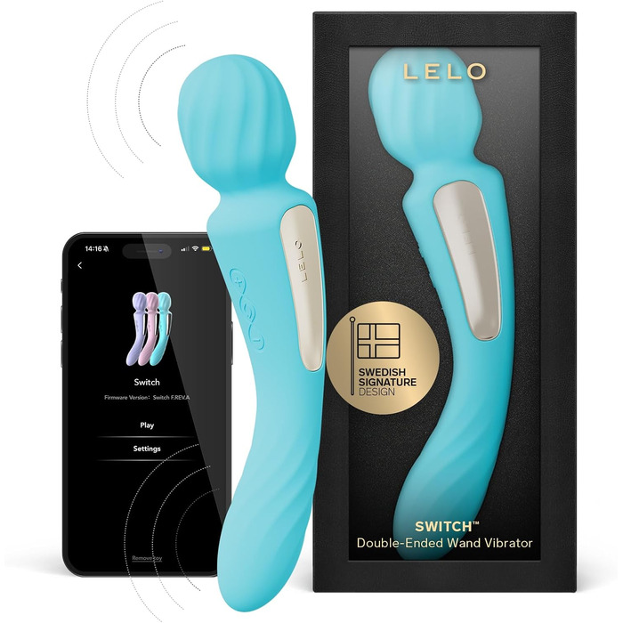 LELO SWITCH: вібратор для жінок з Bluetooth, 12 режимів, Aqua - інтимні іграшки