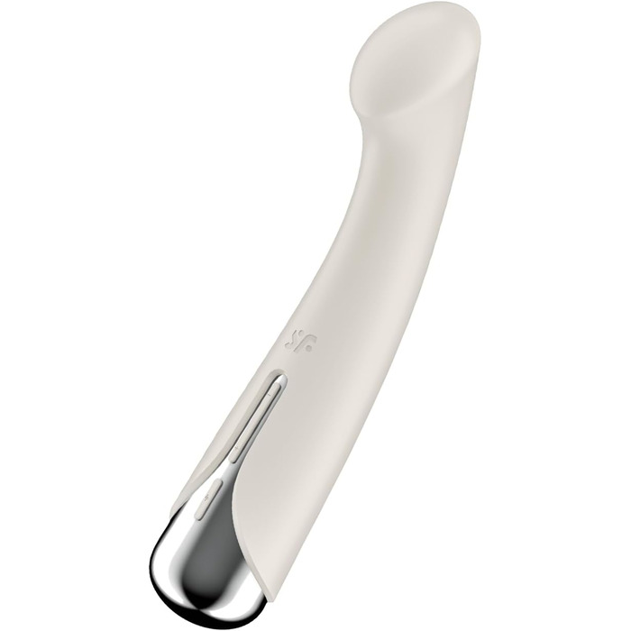 Вібратор для жіночих статевих органів Satisfyer Spinning G-Spot 1, білий | 16,5 см | 12 вібрацій та 5 програм обертання | Водонепроникний (IPX7)
