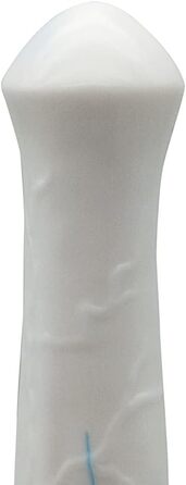 Аналдильт Ролука 27 см: стимулятор G-точки, масажер простати (білий + синій)