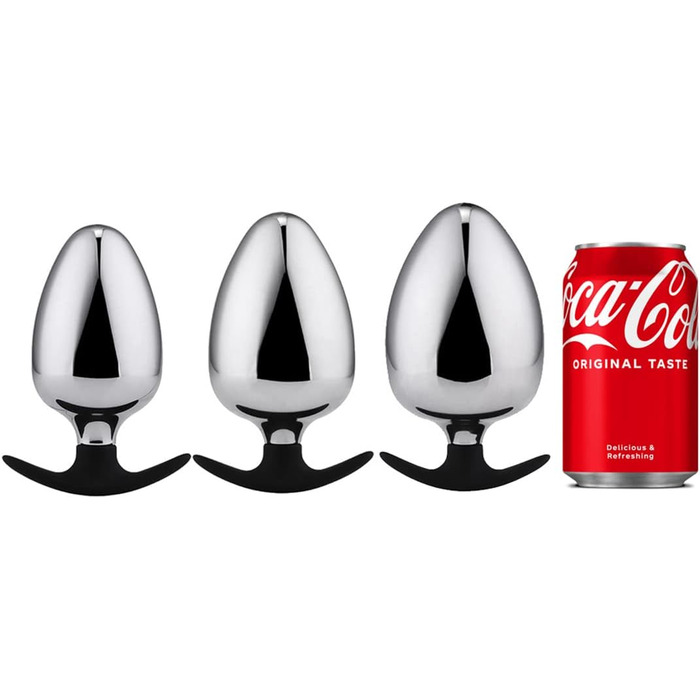 Анальний плаг L-XXL з нержавіючої сталі для чоловіків та жінок. Розширювач для стимуляції простати, SM секс-іграшка для початківців та досвідчених