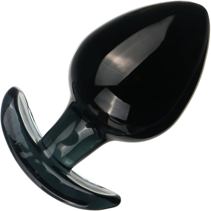 Скляний анальний дildo з анкером, великий, 6.5 см – стимулятор G-точки, анальний/вагінальний, для мастурбації, SM-іграшка для жінок та чоловіків