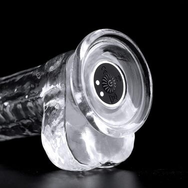 Анальний вібратор з кулькою для масажу простати та G-точки, з прозорого TPE, для чоловіків та жінок (XXL)